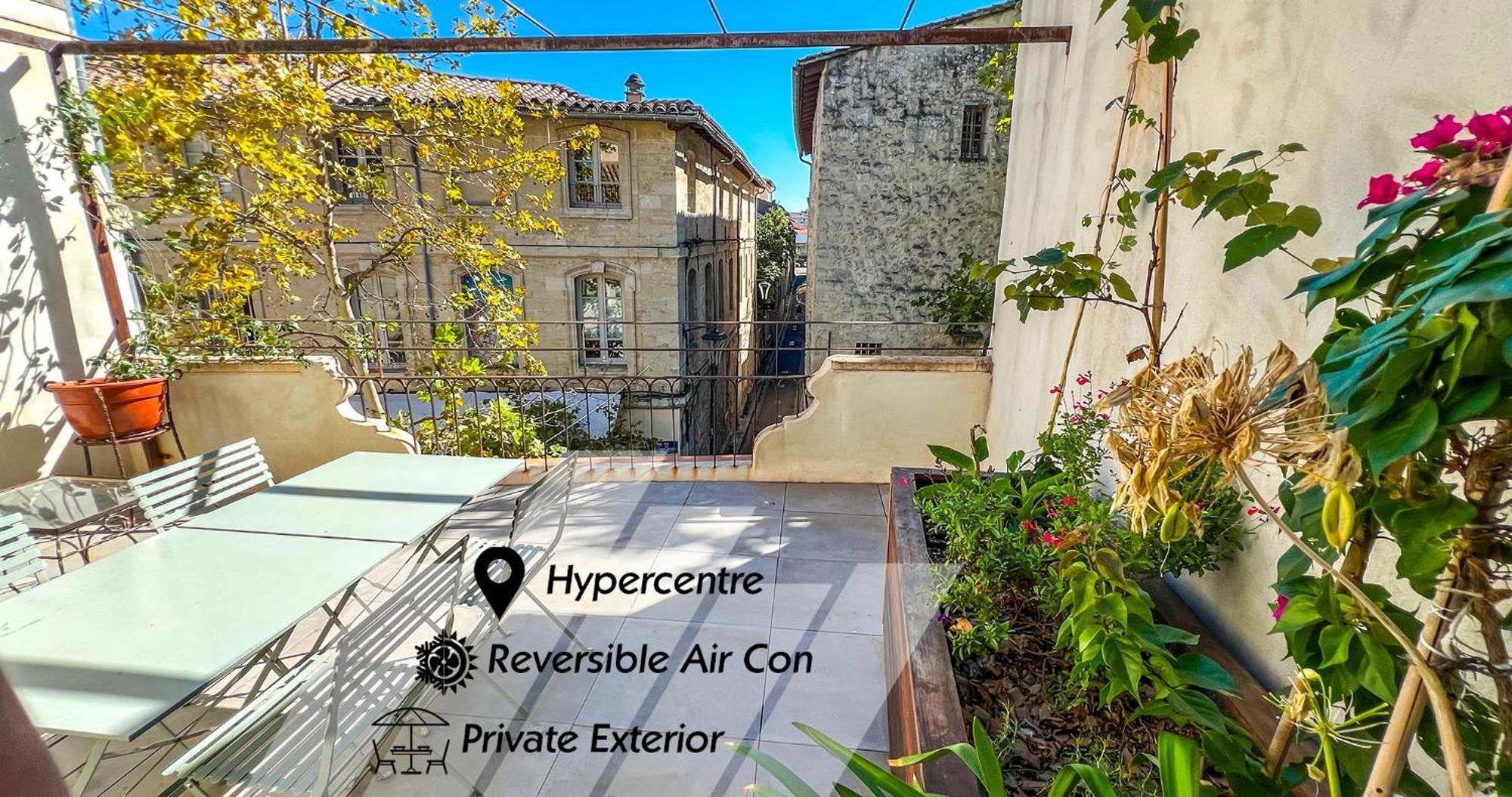 דירות אביניון Ac - Private Exterior - Duplex Quartier Des Artistes מראה חיצוני תמונה